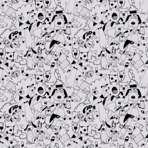 dog repeat pattern