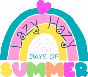 Lazy hazy days of summer, t-shirt illustration