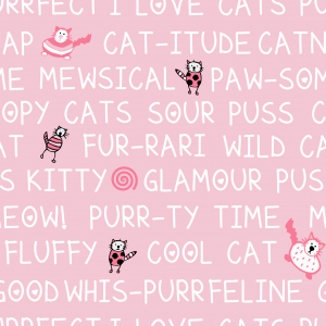 cat words repeat pattern