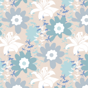 floral repeat pattern pastel