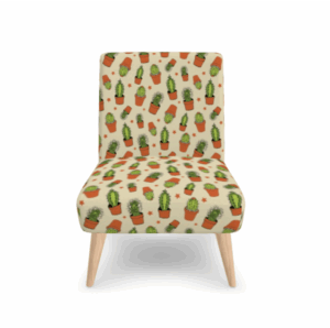 Example of a loonaticcat repeat pattern on a chair