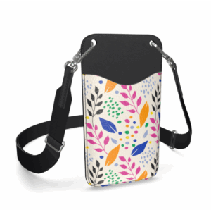 Phone case featuring a loonaticcat repeat pattern