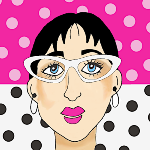 Wall-art-girl-with-short-hair-and-glasses Wall-art-girl-with-short-hair-and-glasses