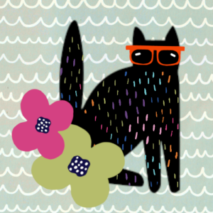 mini-print-cat-among-flowers mini-print-cat-among-flowers
